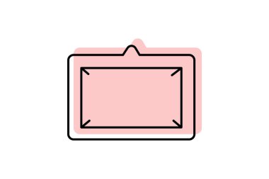 Duvar çerçevesi, vektör, piksel mükemmel, illüstratör dosyası