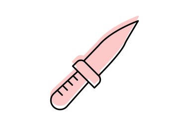 Hançer Fırçası, vektör, piksel mükemmel, illüstratör dosyası