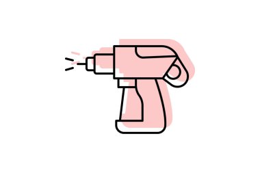 Elektrik Boyası Spreyi, vektör, piksel mükemmel, illüstratör dosyası