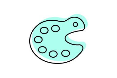 Masaüstü Paleti, vektör, piksel mükemmel, illüstratör dosyası