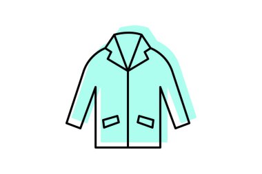 Ceket, vektör, piksel mükemmel, illüstratör dosyası bitiriliyor