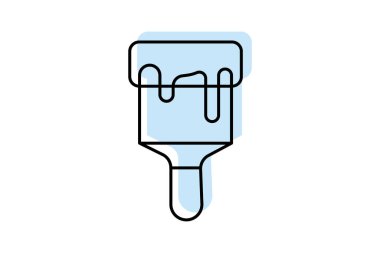 İç boyama, vektör, piksel mükemmel, illüstratör dosyası