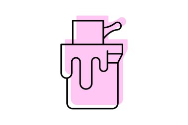 Enamel Boyası, vektör, piksel mükemmel, illüstratör dosyası