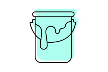 Lateks Boyası, vektör, piksel mükemmel, illüstratör dosyası