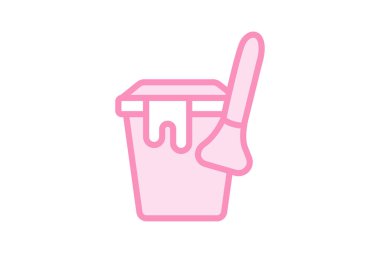 Boya Fırçası Temizleyici, vektör, piksel mükemmel, illüstratör dosyası