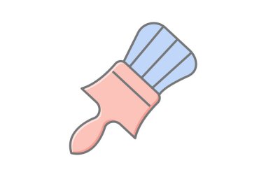 Düz Fırça, vektör, piksel mükemmel, illüstratör dosyası