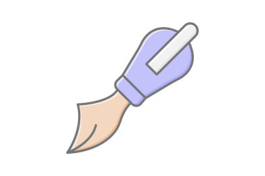 Filbert Fırça, vektör, piksel mükemmel, illüstratör dosyası