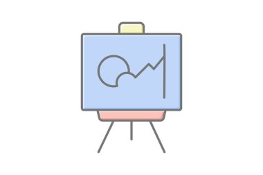 Tablo, vektör, piksel mükemmel, illüstratör dosyası