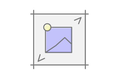 Gerilmiş tuval, vektör, piksel mükemmel, illüstratör dosyası