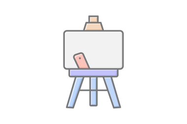 Tablo Easel, vektör, piksel mükemmel, çizer dosyası