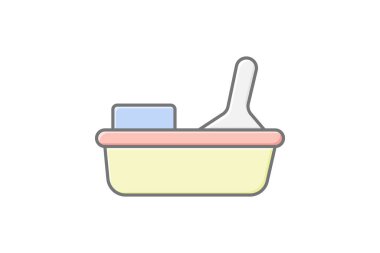 Boya Tablası Çizgisi, vektör, piksel mükemmel, illüstratör dosyası