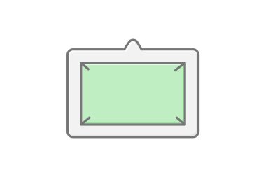 Duvar çerçevesi, vektör, piksel mükemmel, illüstratör dosyası