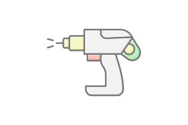 Elektrik Boyası Spreyi, vektör, piksel mükemmel, illüstratör dosyası