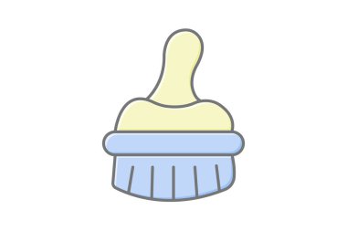 Fırça Kapağı, vektör, piksel mükemmel, illüstratör dosyası