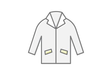 Ceket, vektör, piksel mükemmel, illüstratör dosyası bitiriliyor