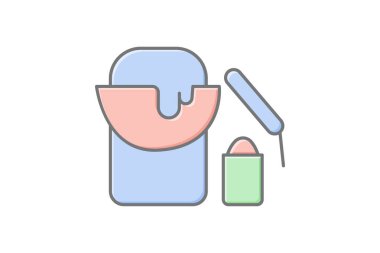 Tebeşir Boyası, vektör, piksel mükemmel, illüstratör dosyası