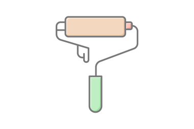 Boya Roller Stand, vektör, piksel mükemmel, illüstratör dosyası