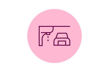 Boyama kabini, vektör, piksel mükemmel, illüstratör dosyası