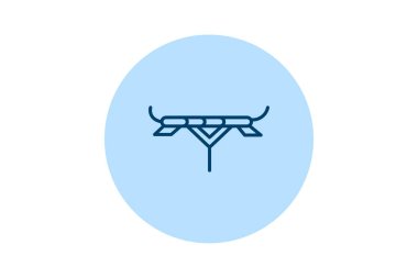 Kurutma Çizgisi, vektör, piksel mükemmel, illüstratör dosyası