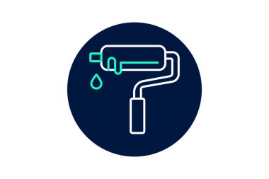 Boya silindiri, vektör, piksel mükemmel, illüstratör dosyası