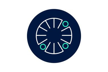 Renk Çarkı, vektör, piksel mükemmel, illüstratör dosyası