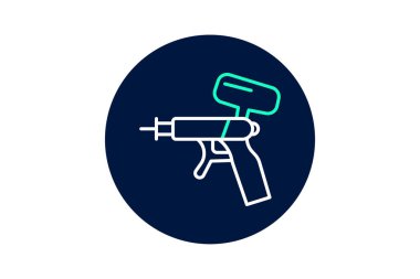 Boya Silahı, vektör, piksel mükemmel, illüstratör dosyası