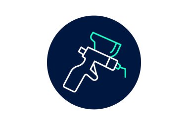 Nozülü boya, vektör, piksel mükemmel, illüstratör dosyası