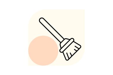 Süpürge fırçası, vektör, piksel mükemmel, illüstratör dosyası