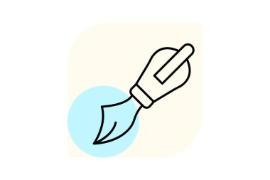 Filbert Fırça, vektör, piksel mükemmel, illüstratör dosyası