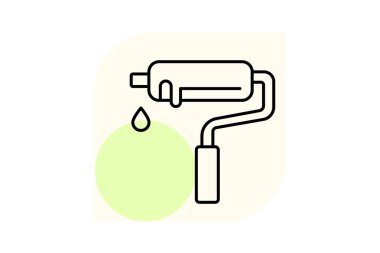 Boya silindiri, vektör, piksel mükemmel, illüstratör dosyası