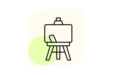 Tablo Easel, vektör, piksel mükemmel, çizer dosyası