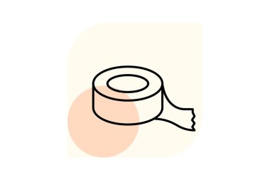 Boya bandı, vektör, piksel mükemmel, illüstratör dosyası