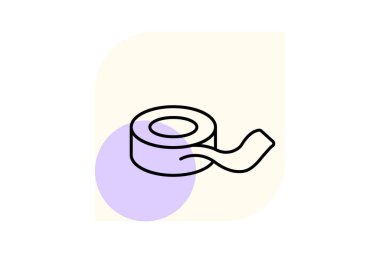 Maskeli bant, vektör, piksel mükemmel, illüstratör dosyası