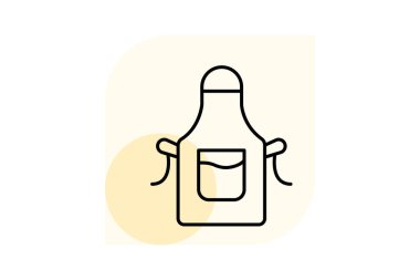 Önlük, vektör, piksel mükemmel, çizer dosyası