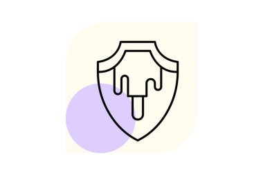 Boya Kalkanı, vektör, piksel mükemmel, illüstratör dosyası