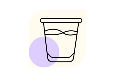 Su kabı, vektör, piksel mükemmel, illüstratör dosyası