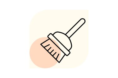 Fırça Temizleyici, vektör, piksel mükemmel, illüstratör dosyası