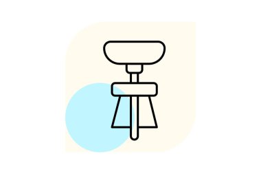 Sanatçı Taburesi, vektör, piksel mükemmel, illüstratör dosyası