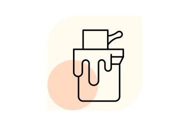 Enamel Boyası, vektör, piksel mükemmel, illüstratör dosyası