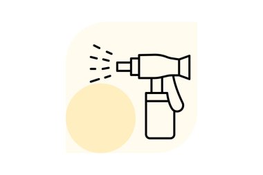 Sprey başlığı, vektör, piksel mükemmel, illüstratör dosyası