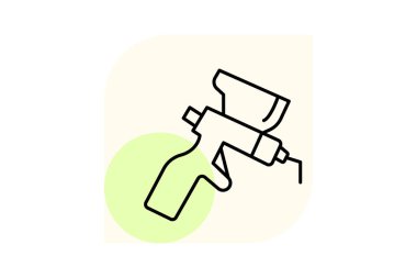 Nozülü boya, vektör, piksel mükemmel, illüstratör dosyası