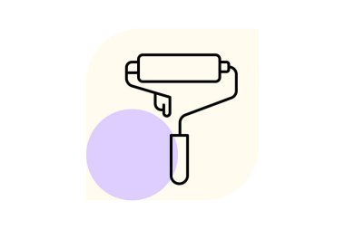 Boya Roller Stand, vektör, piksel mükemmel, illüstratör dosyası