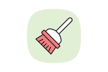 Fırça Temizleyici, vektör, piksel mükemmel, illüstratör dosyası