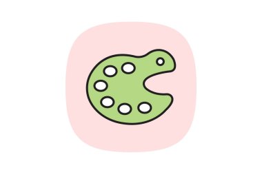 Masaüstü Paleti, vektör, piksel mükemmel, illüstratör dosyası