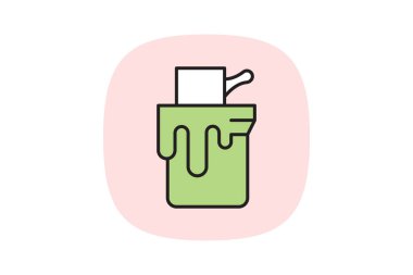 Enamel Boyası, vektör, piksel mükemmel, illüstratör dosyası