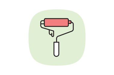 Boya Roller Stand, vektör, piksel mükemmel, illüstratör dosyası