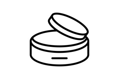 Pomade Jar, vektör, piksel mükemmel, illüstratör dosyası