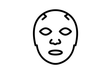 Yüz Maskesi Sayfası, vektör, piksel mükemmel, illüstratör dosyası