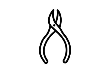 Cuticle Nipper, vektör, piksel mükemmel, illüstratör dosyası