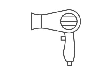 Saç kurutma makinesi, vektör, piksel mükemmel, illüstratör dosyası